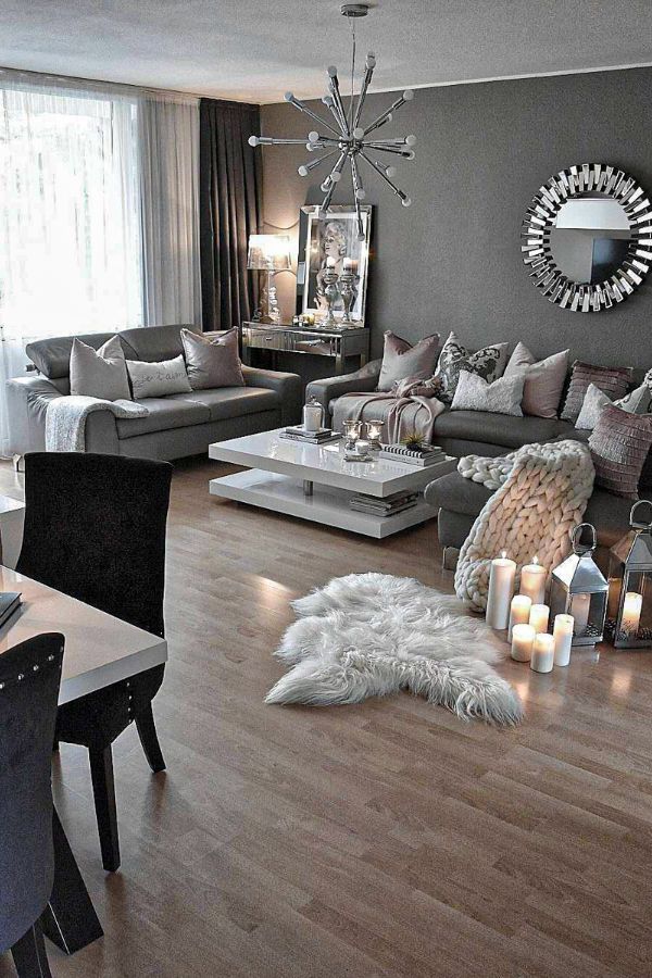 44+ Fabulous Grey Living Room Designs ideas and Accent Colors - Page 36