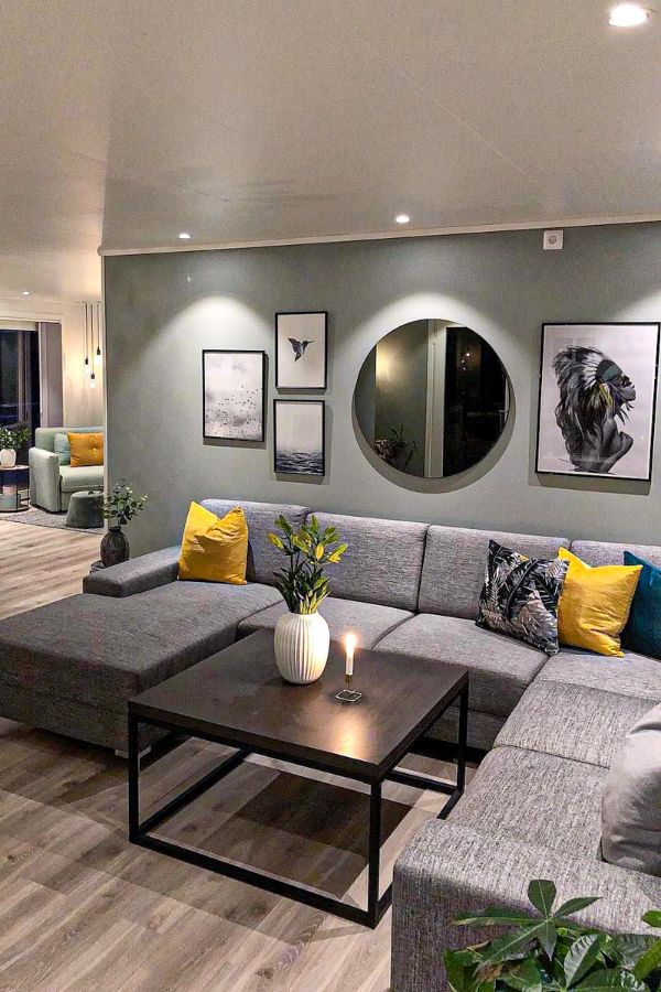44+ Fabulous Grey Living Room Designs ideas and Accent Colors - Page 25