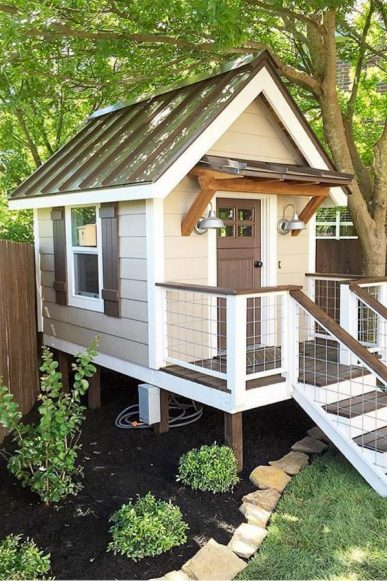 Lovely and Cute Garden Shed Design ideas for Backyard